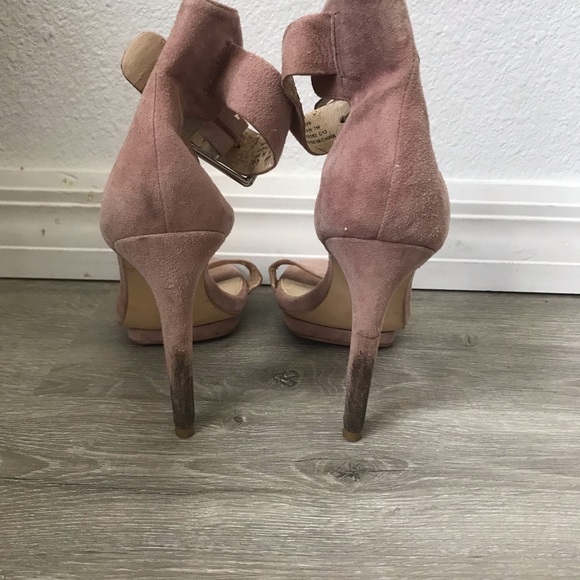 Calvin Klein Vivian Pink Open Toe Heel Size 7 - Picture 7 of 12